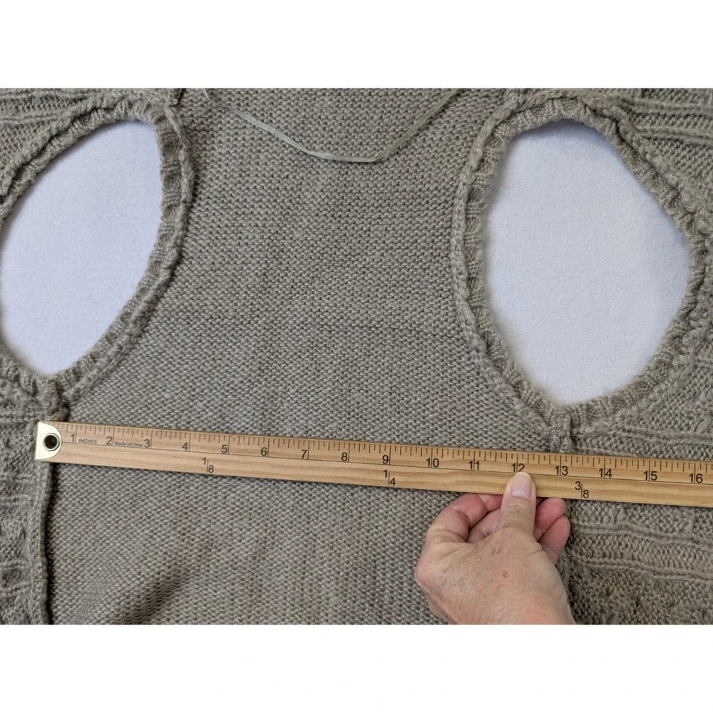 Ann Taylor Loft Sweater Vest Womens Sz‎ XS Tan 100% Acrylic
